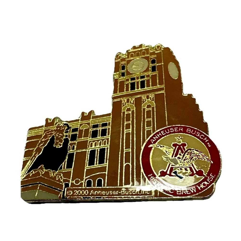 Anheuser Busch Historic Brew‎ House Building Pin 2000 Collectible Souvenir